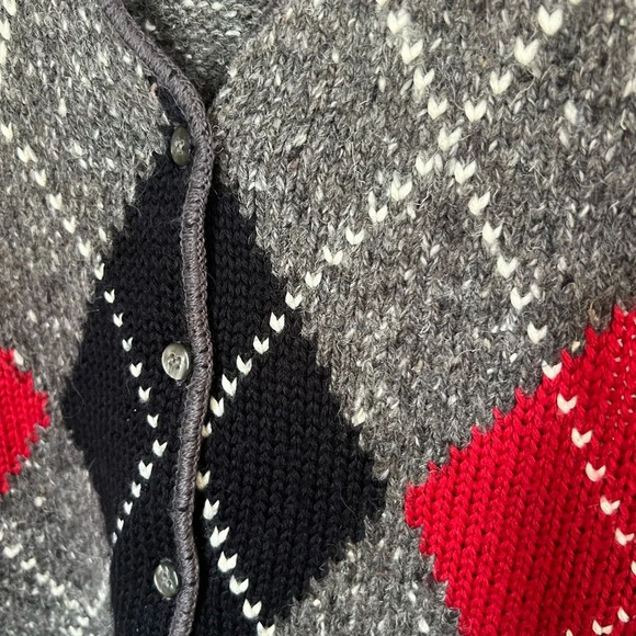 Vintage Wool Blend Y2K Argyle Vest M - Picture 3 of 4